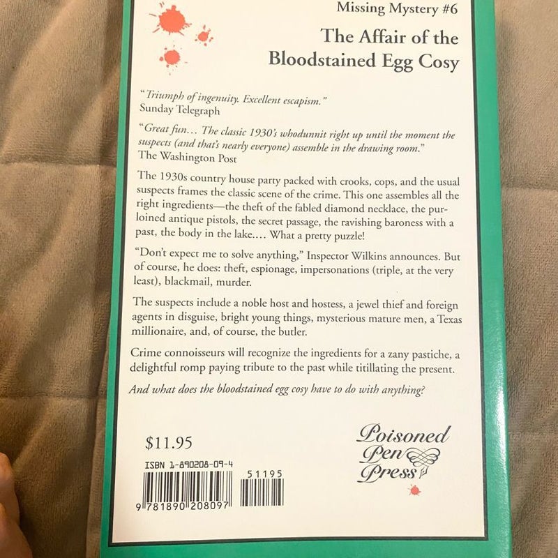 The Affair of the Bloodstained Egg Cosy 100227