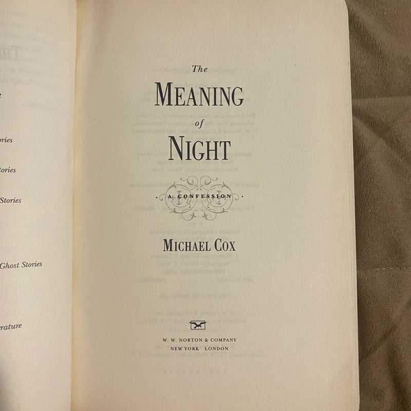 The Meaning of Night  10284