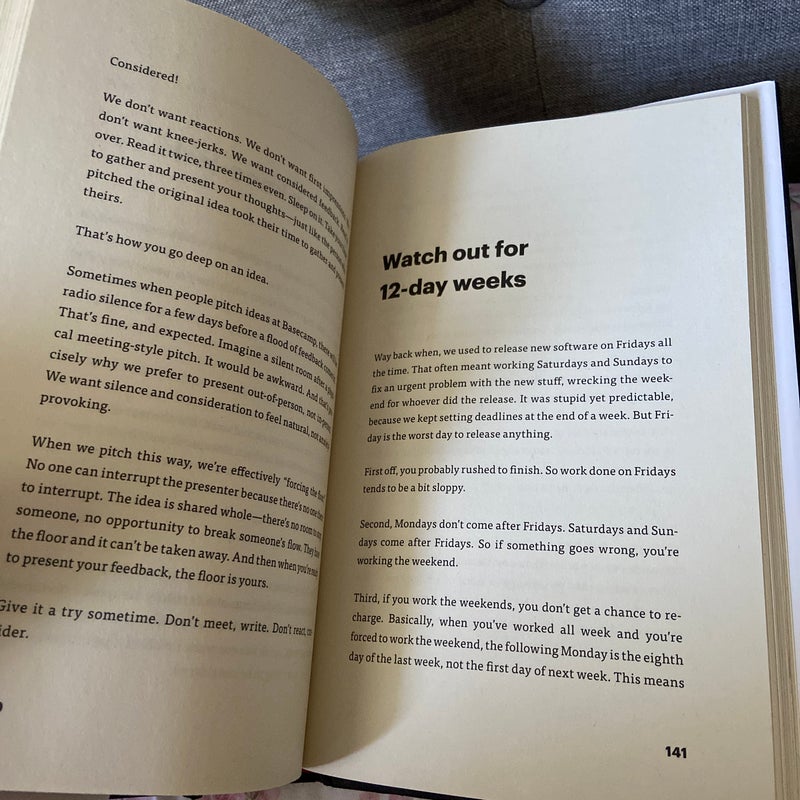 It Doesn't Have to Be Crazy at Work By Jason Fried