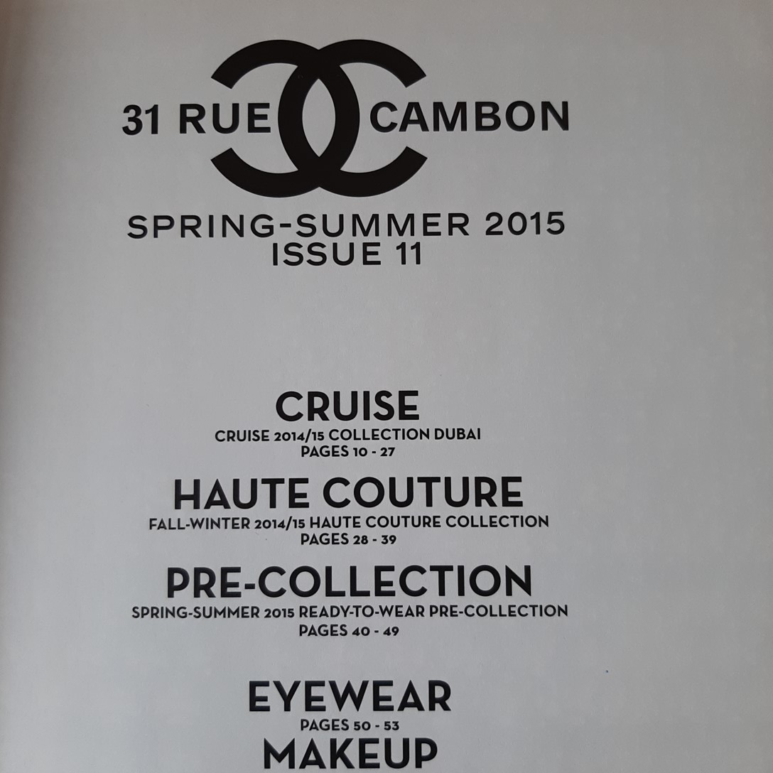 31 Rue Cambon Chanel Magazine by www.Chanel.com, Paperback
