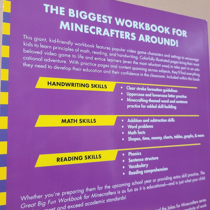 The Great Big Fun Workbook for Minecrafters (Grades 1 & 2): An Unofficial Guide for Minecrafters