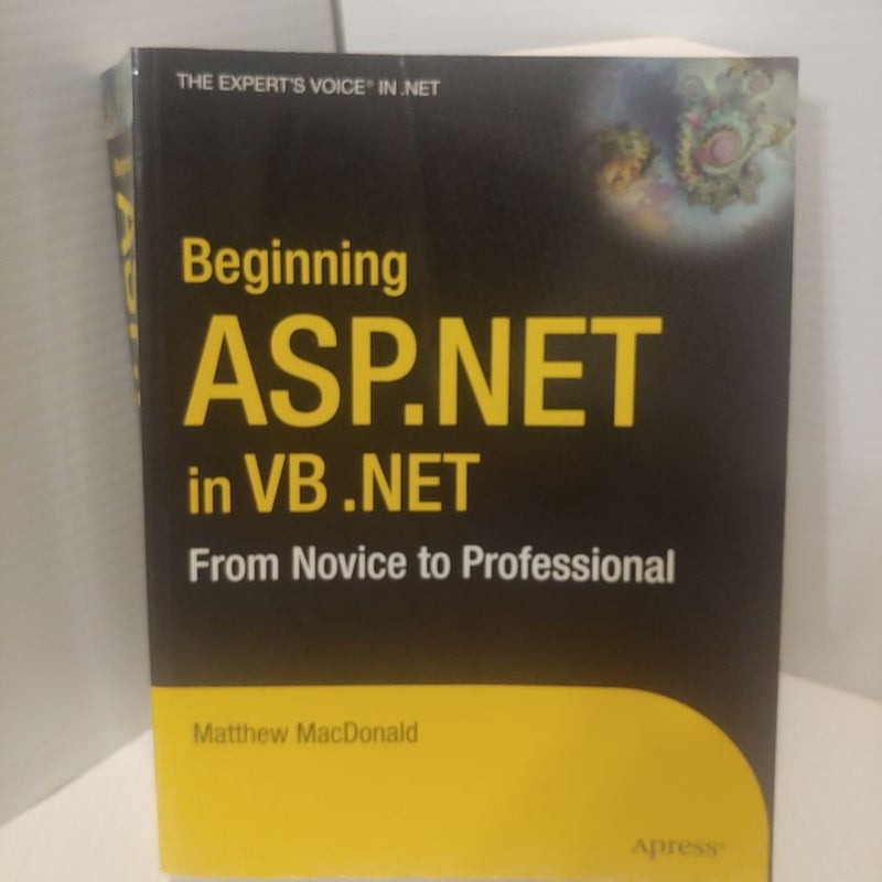 Beginning Asp. Net in Vb. Net