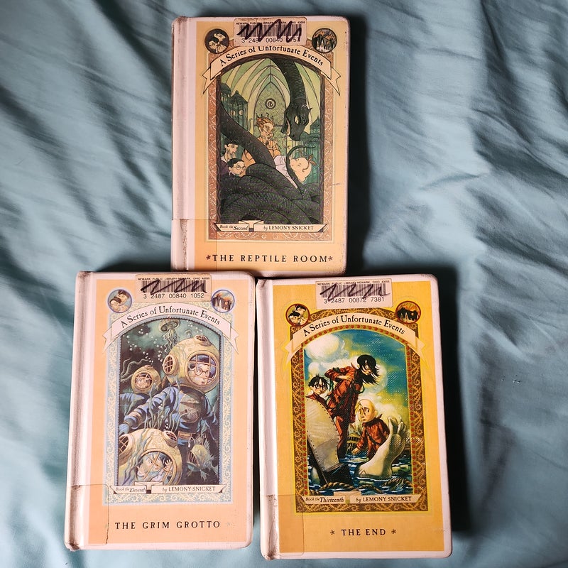 A Series of Unfortunate Events Bundle, Books 2, 11 and 13