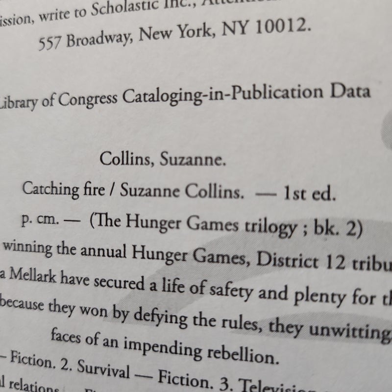 Catching Fire (First Edition)