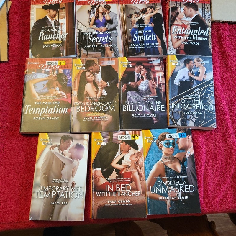 Harlequin Desire Romance Books Lot ofHarlequin Desire Romance Books Lot of 11