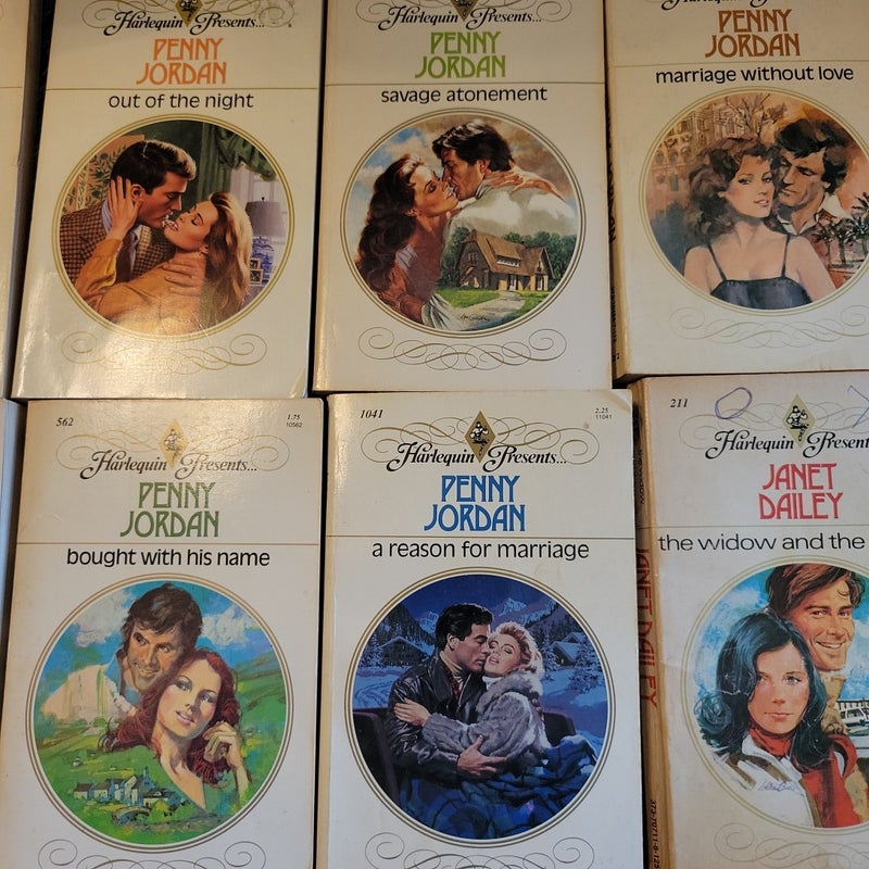 Penny Jordan and Janet Dailey Lot of 13