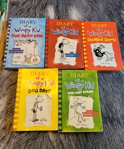 Diary of a Wimpy Kid Lot of 5 