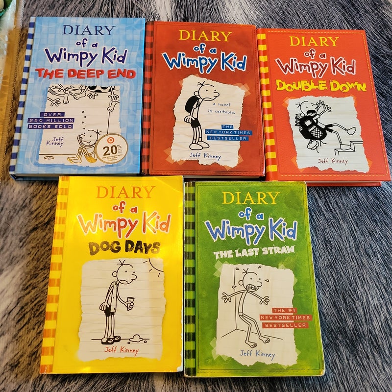 Diary of a Wimpy Kid Lot of 5 
