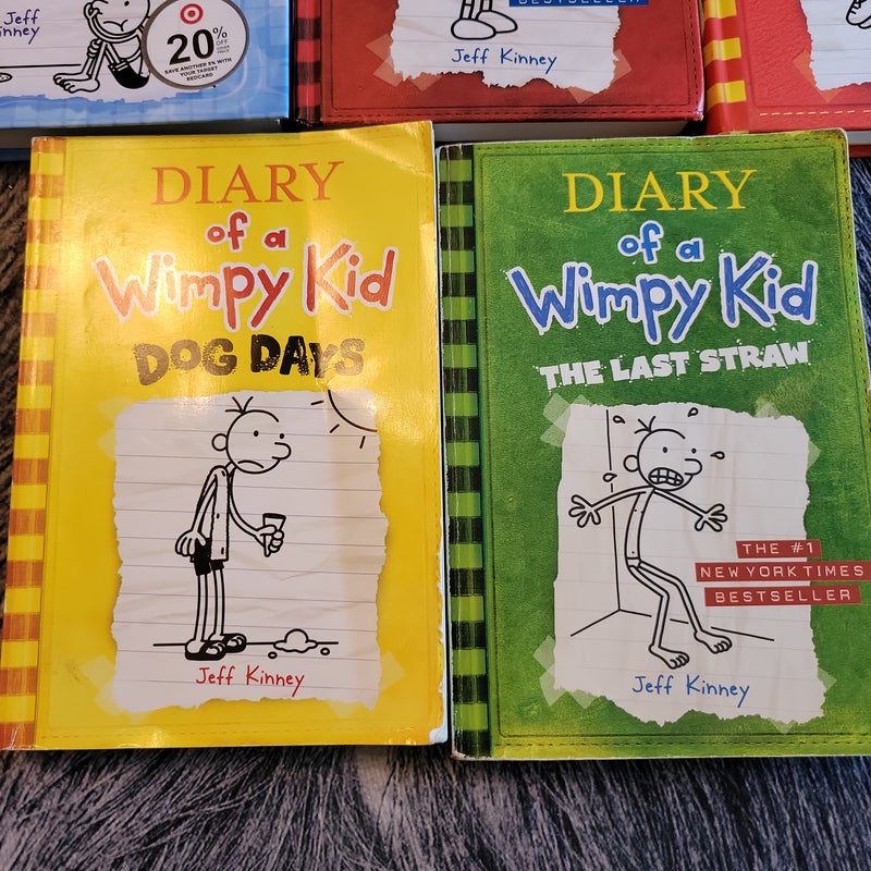 Diary of a Wimpy Kid Lot of 5 