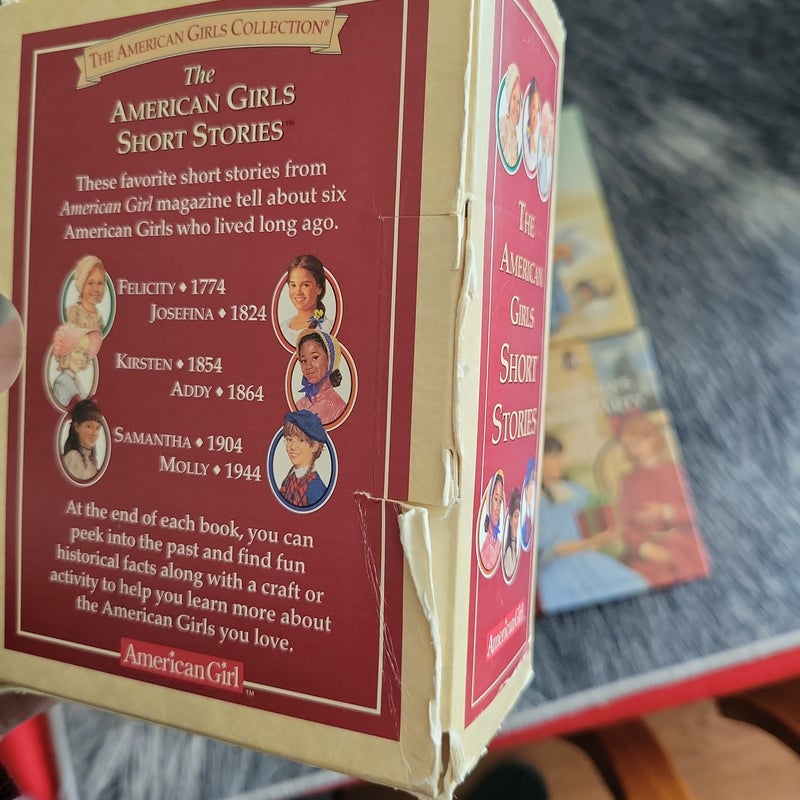 The American Girls Short Stories Box is damaged books are in great shape 