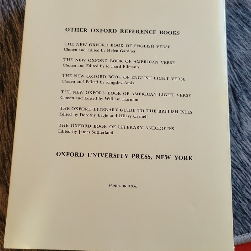The Oxford Dictionary of Quotations 