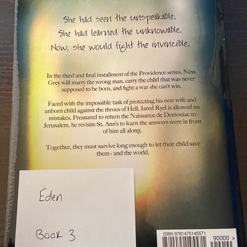 Providence TRILOGY (providence, requiem, eden)