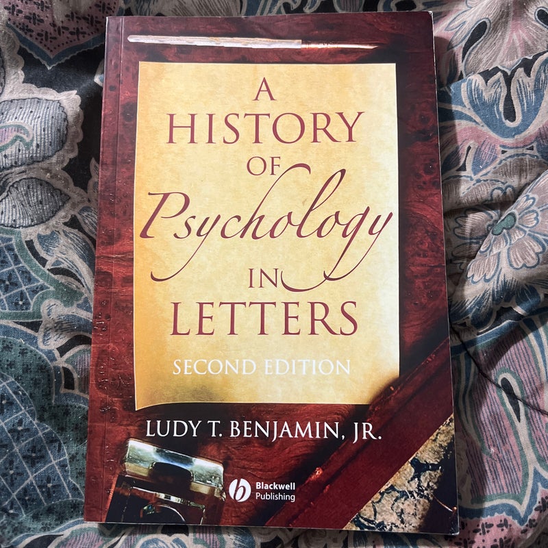 A History of Psychology in Letters