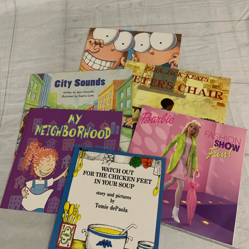 Lot 6 Scholastic, learning reading books