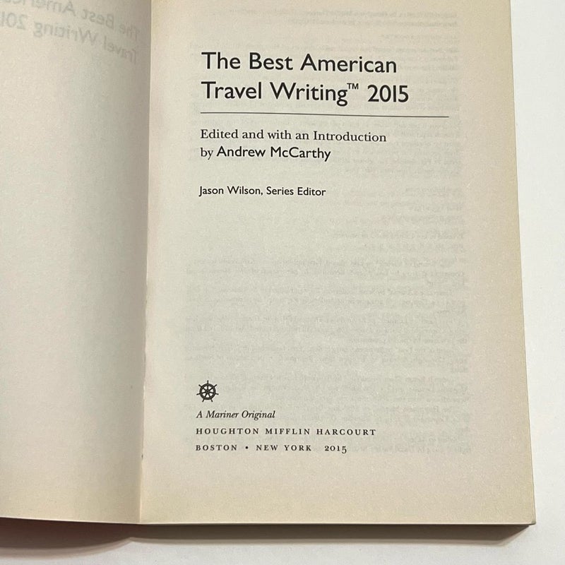 The Best American Travel Writing 2015