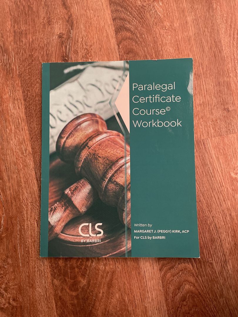 Paralegal Certificate Course Workbook