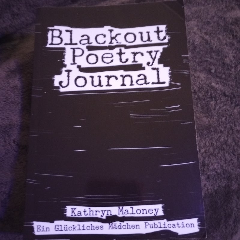 Blackout Poetry Journal