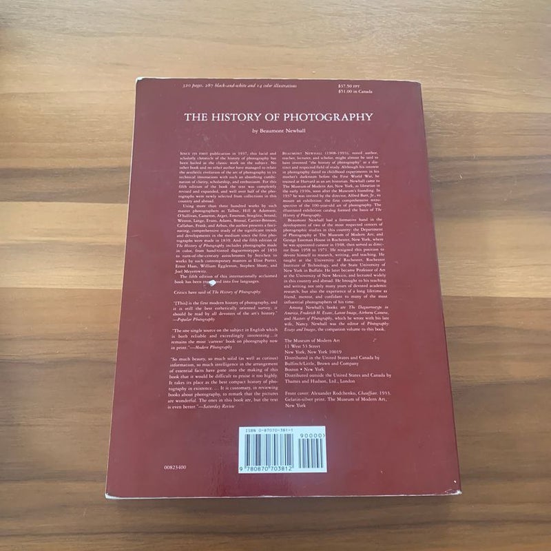 The History of Photography by Beaumont Newhall