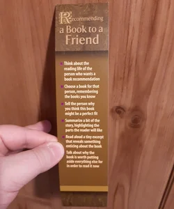 Recommending a Book to a Friend Bookmark