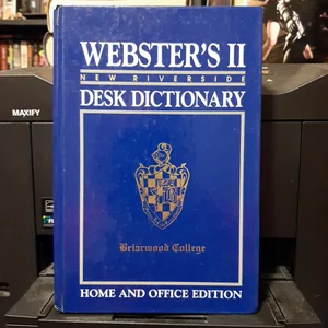 Webster's II New Riverside Desk Dictionary