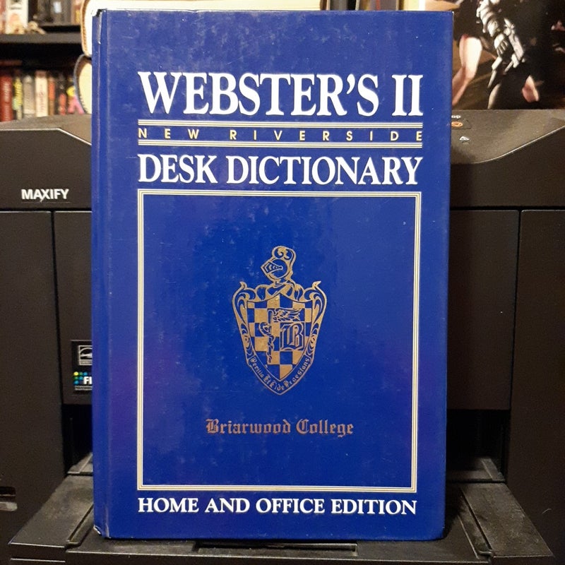 Webster's II New Riverside Desk Dictionary