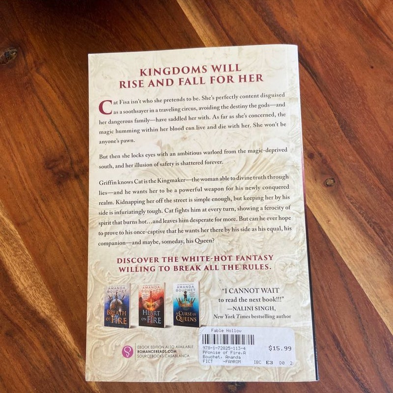 A Promise of Fire by Amanda Bouchet, Paperback Pangobooks