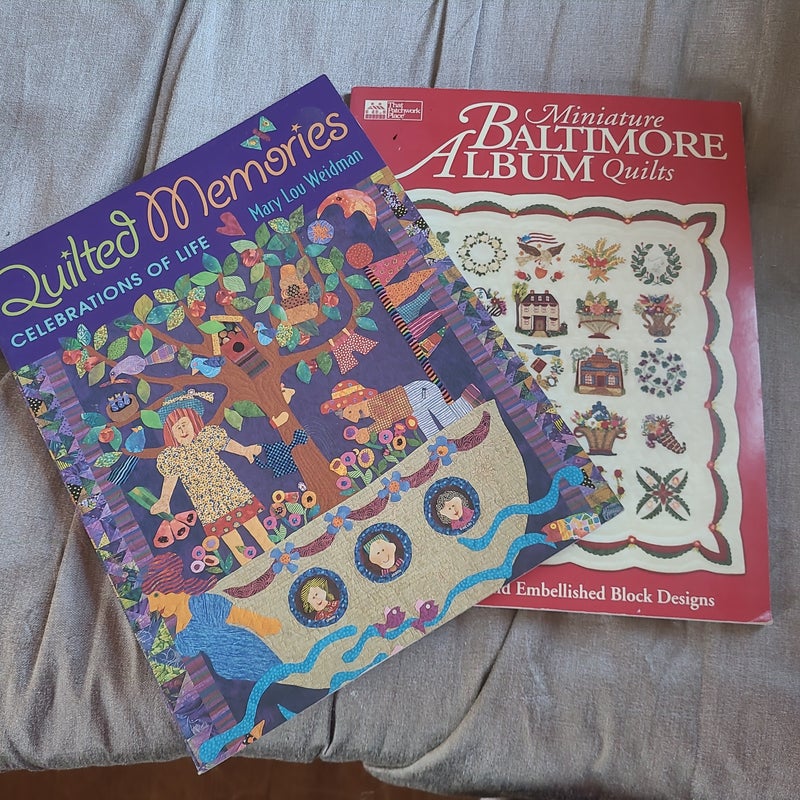 Quilted Memories and Miniature Baltimore Album Quilts Bundle