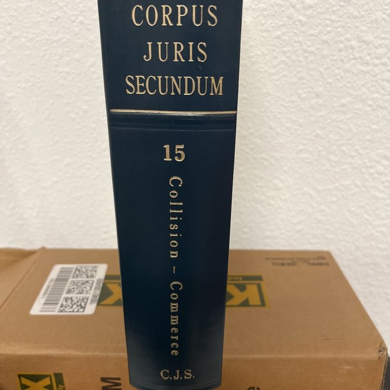 Law Book -Corpus Juris Secundum volume 15