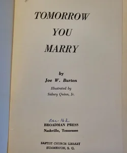 Tomorrow You Marry
