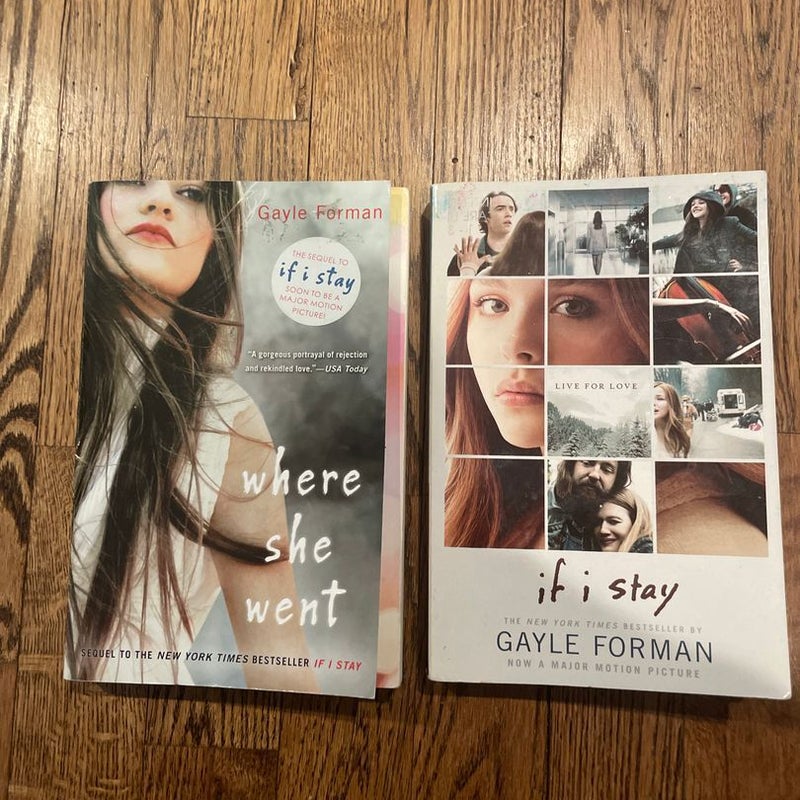 Bundle of “If I Stay” and “Where She Went” 