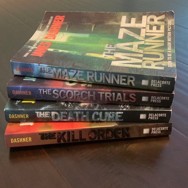 The Maze Runner books 1-4