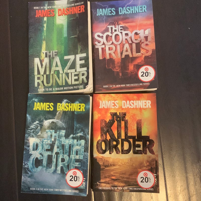 The Maze Runner books 1-4