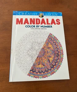 Mandalas Color by Number coloring book