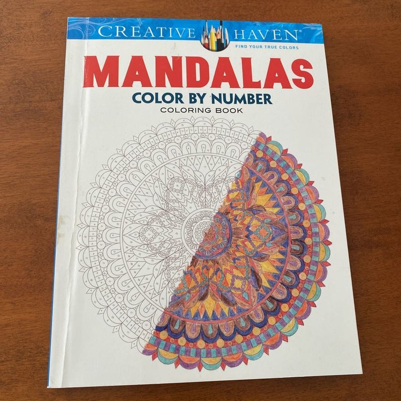 Mandalas Color by Number coloring book