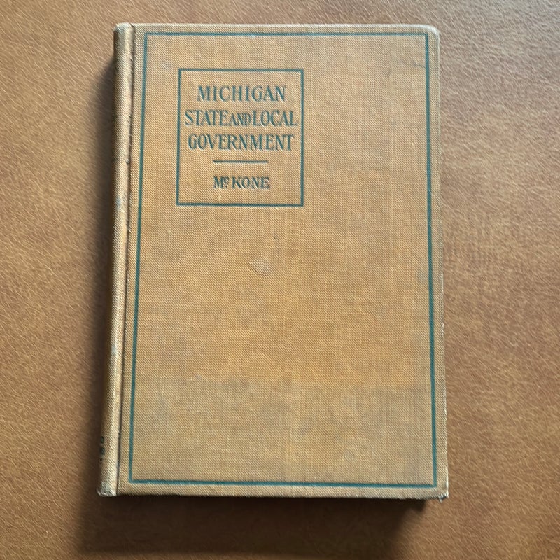 1911 Michigan State and Local Government