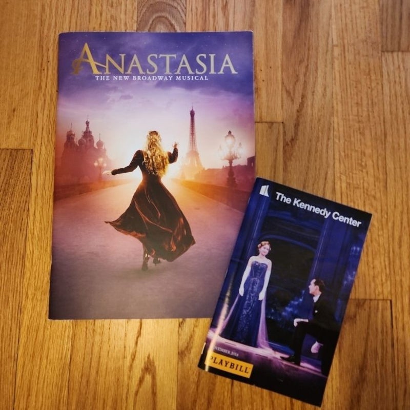 Anastasia Broadway Musical Program with Kennedy Center Playbill (November 2018)
