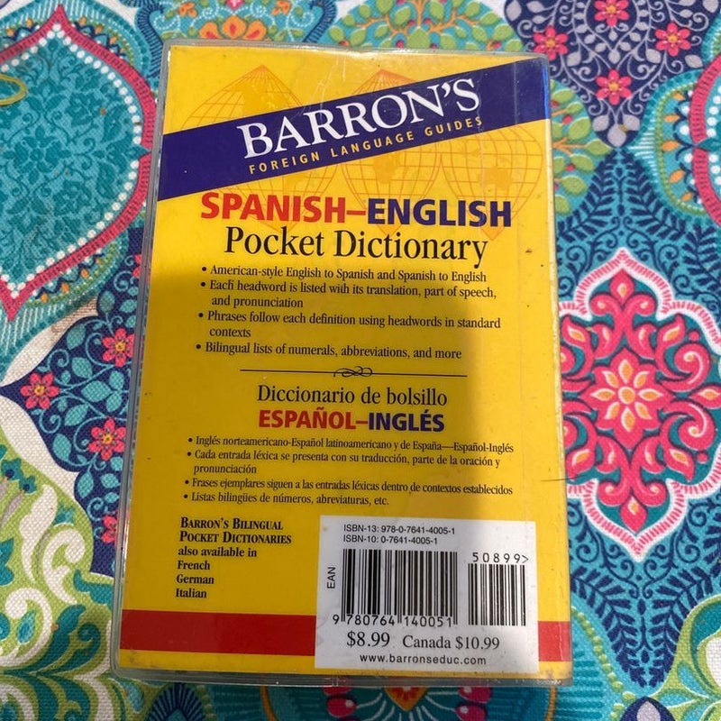 Barron's Spanish-English Pocket Bilingual Dictionary