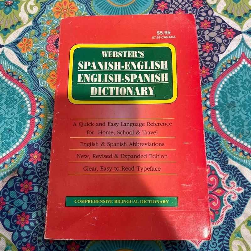 Webster’s Spanish English Dictionary