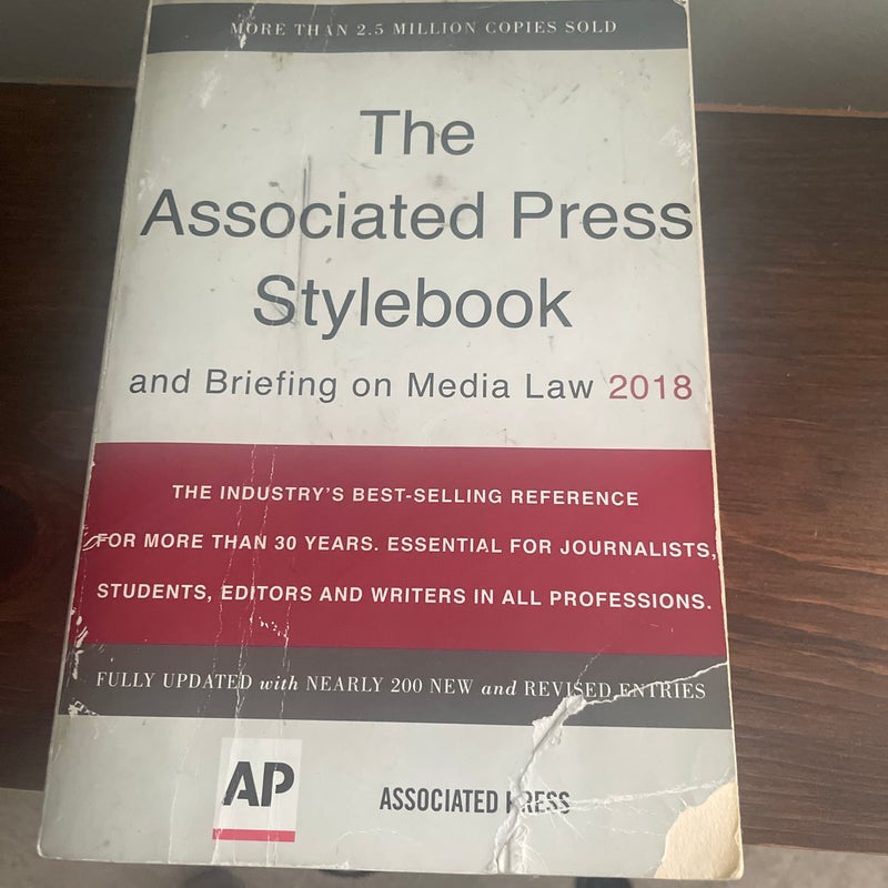 The Associated Press Stylebook 2018