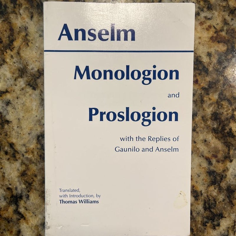 Monologion and Proslogion