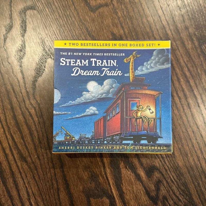 Goodnight, Goodnight, Construction Site and Steam Train, Dream Train Board Books Boxed Set
