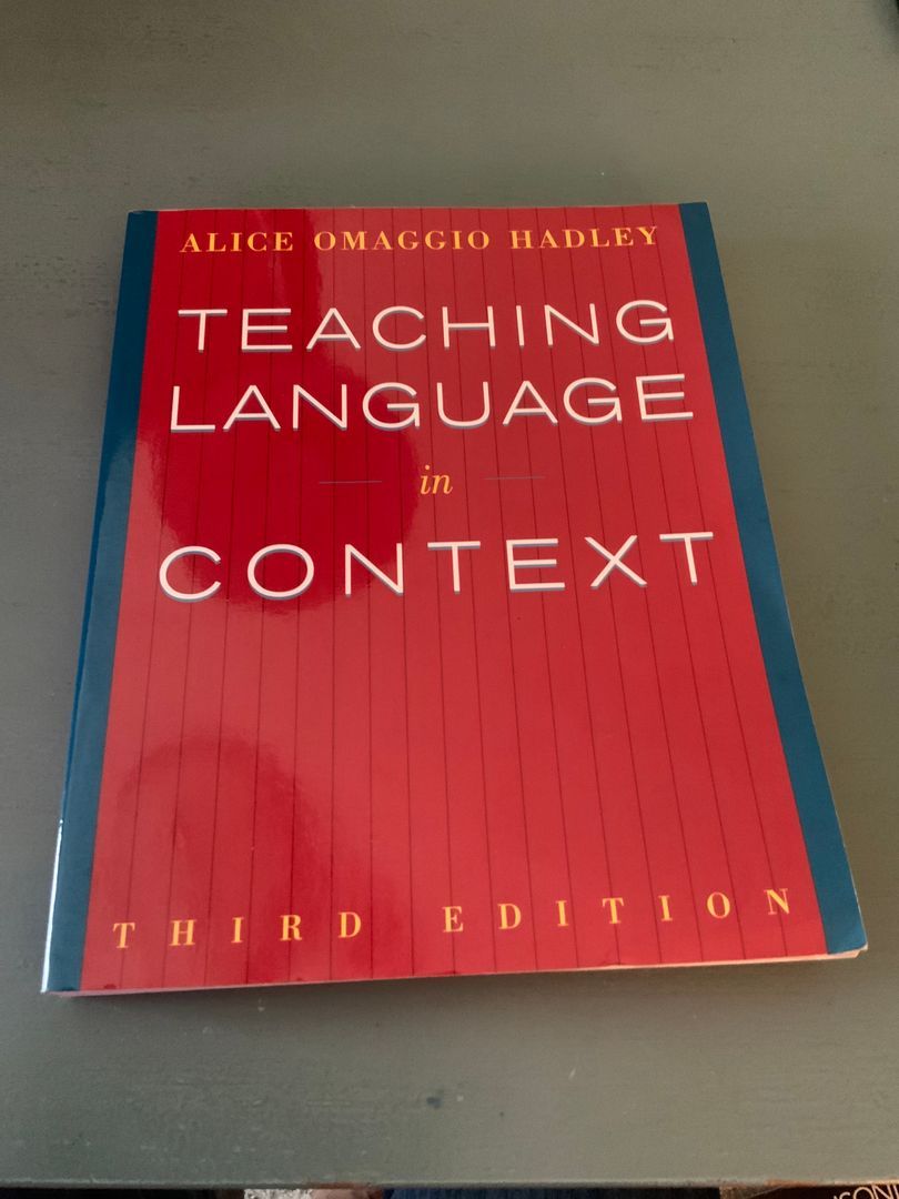 Teaching Language in Context