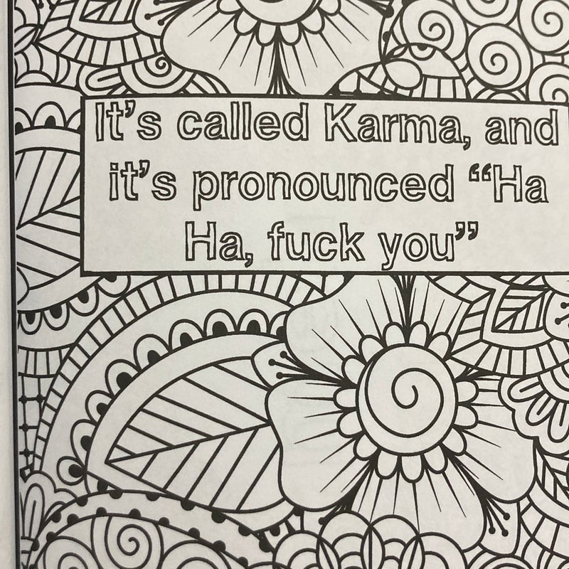 A Snarky Adult Colouring Book