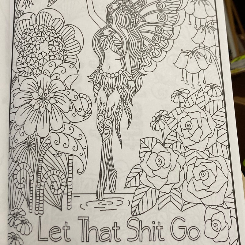 A Snarky Adult Colouring Book