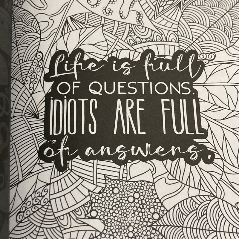 A Snarky Adult Colouring Book