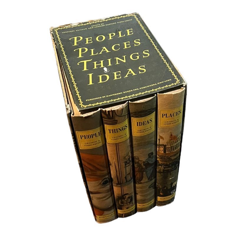 Vintage People Places Things Ideas Book Set 1957
