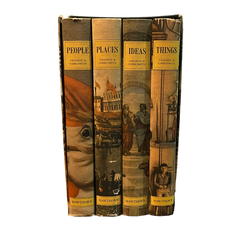 Vintage People Places Things Ideas Book Set 1957