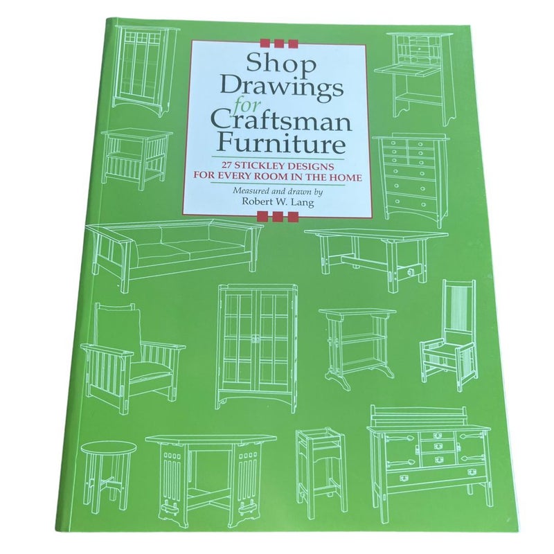 Shop Drawings for Craftsman Furniture