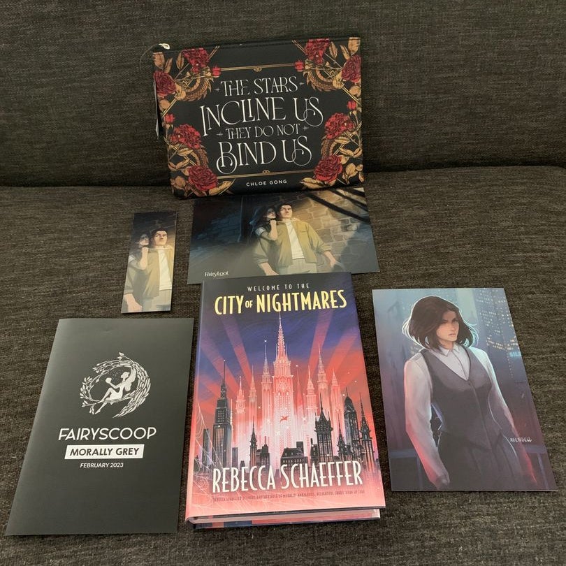 February 2023 Fairyloot City of nightmares bundle by Rebecca Schaeffer ,  Hardcover | Pangobooks