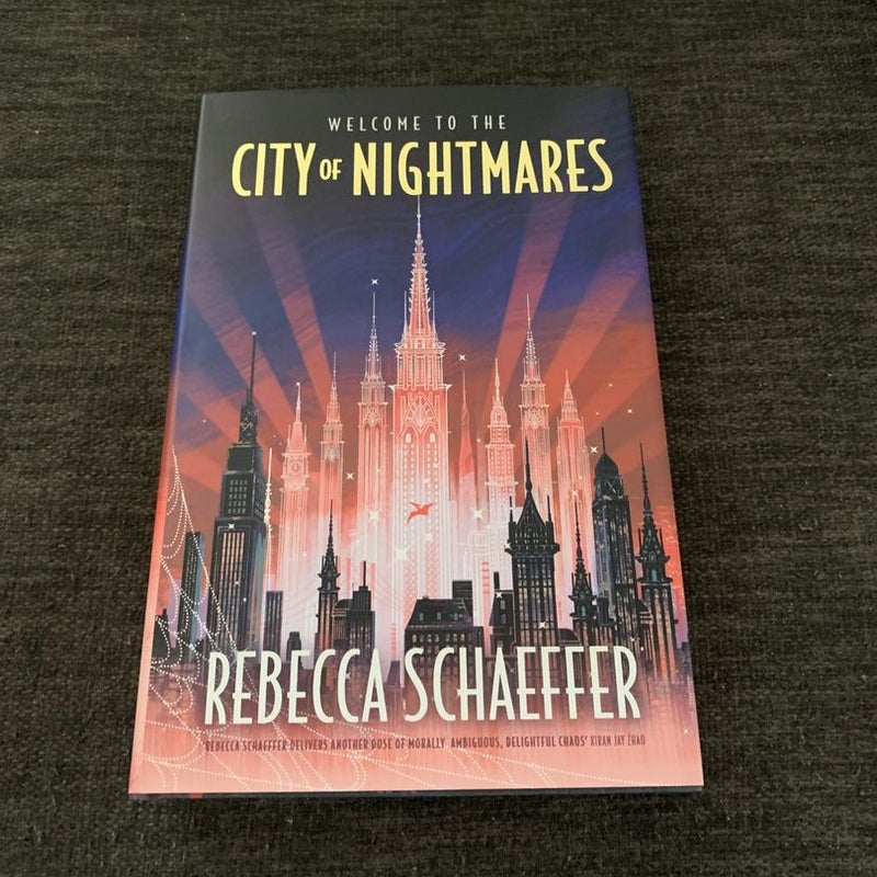 February 2023 Fairyloot City of nightmares bundle by Rebecca Schaeffer ,  Hardcover | Pangobooks